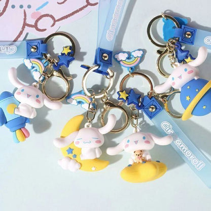 Sanrio Cinnamoroll 3D Figure Keychain Travling in Space Series CinnamonRoll Gift