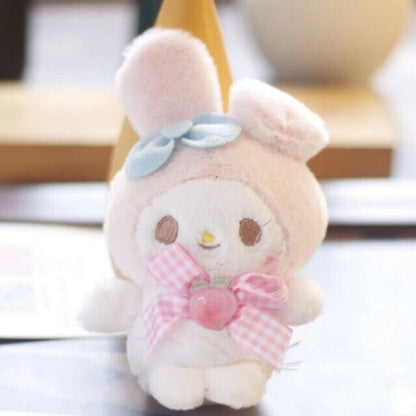 NEW My Melody Sanrio Plush Keychain Toy Cartoon Student Backpack Doll Gift