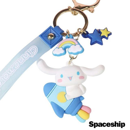 Sanrio Cinnamoroll 3D Figure Keychain Travling in Space Series CinnamonRoll Gift